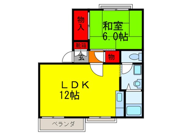 田口ハイツの物件間取画像